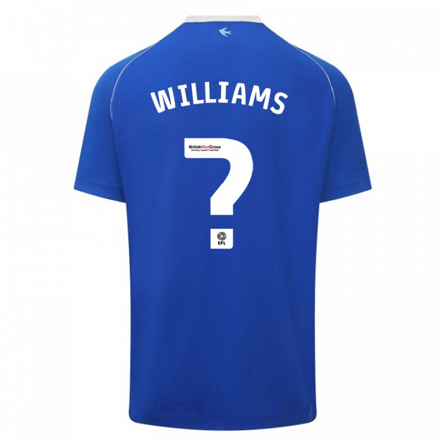 Men Football Noah Williams #0 Blue Home Jersey 2023/24 T-Shirt