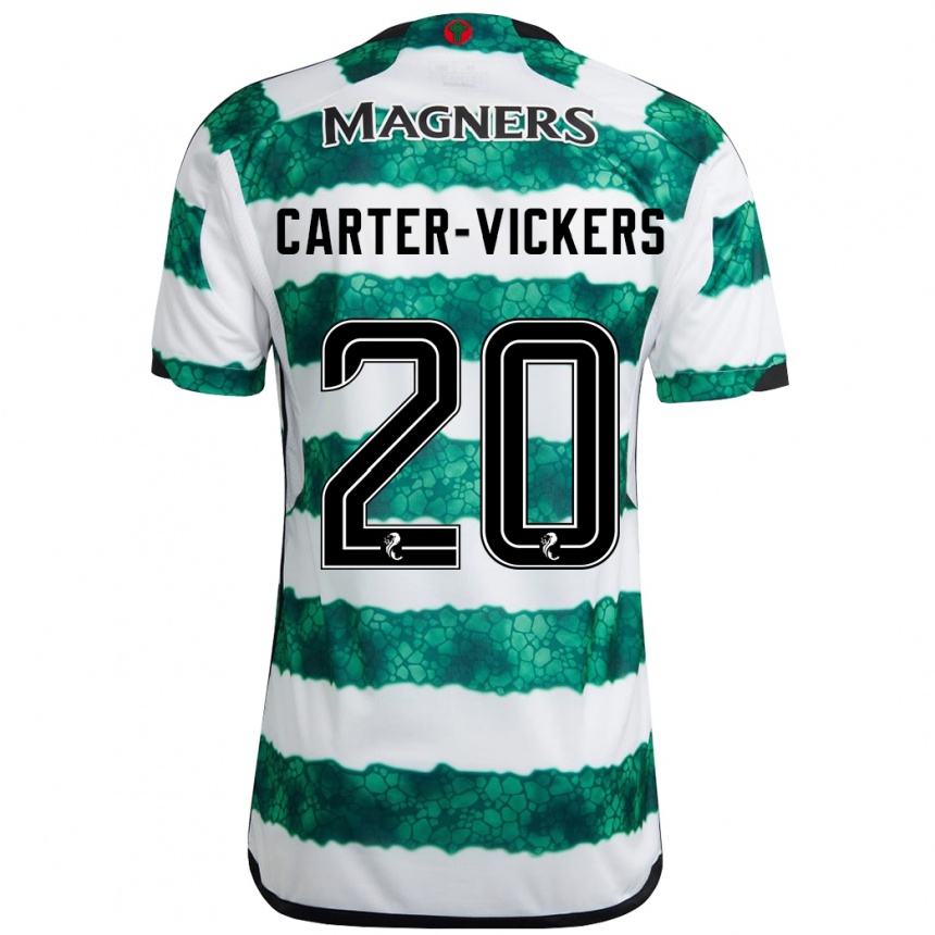 Men Football Cameron Carter-Vickers #20 Green Home Jersey 2023/24 T-Shirt