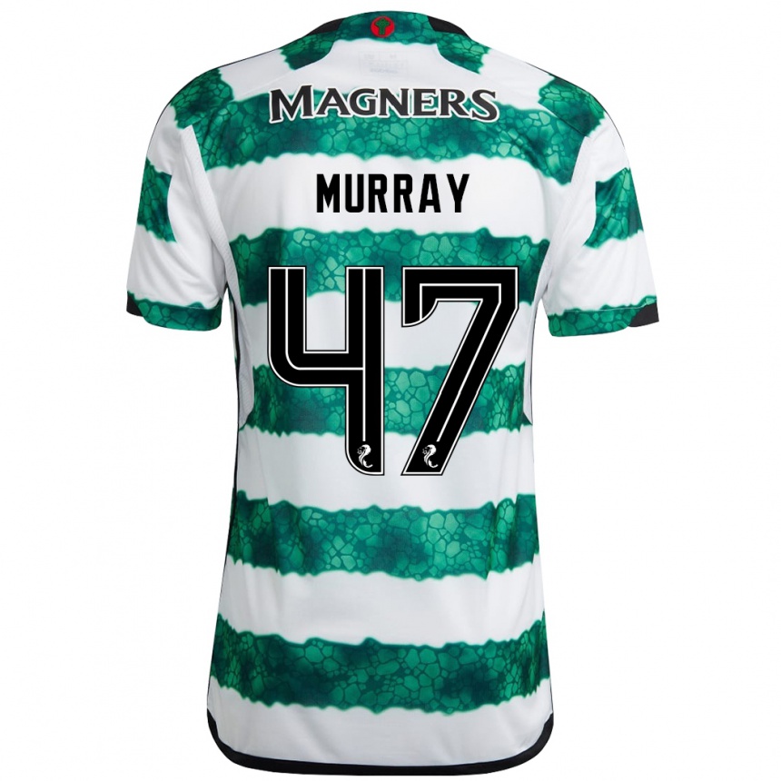 Men Football Dane Murray #47 Green Home Jersey 2023/24 T-Shirt