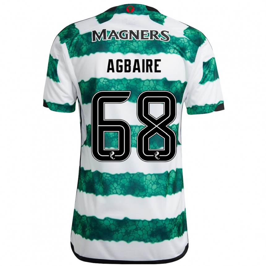 Men Football Lenny Agbaire #68 Green Home Jersey 2023/24 T-Shirt