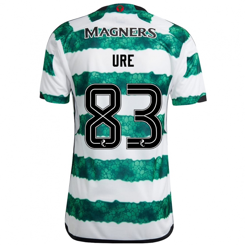 Men Football Kyle Ure #83 Green Home Jersey 2023/24 T-Shirt