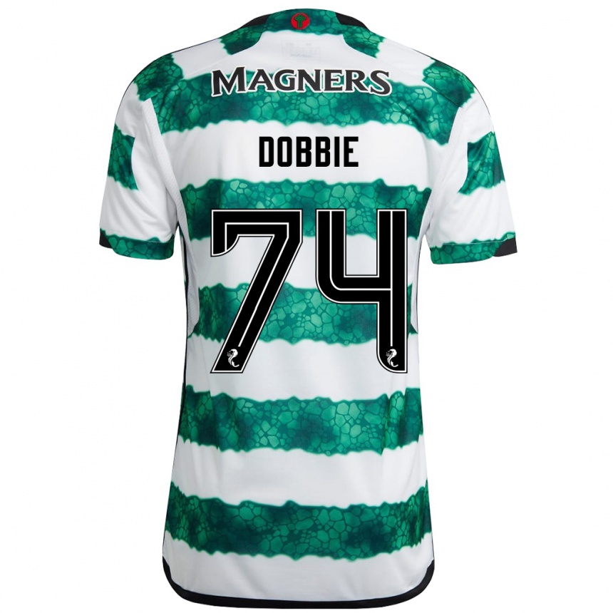 Men Football Lewis Dobbie #74 Green Home Jersey 2023/24 T-Shirt