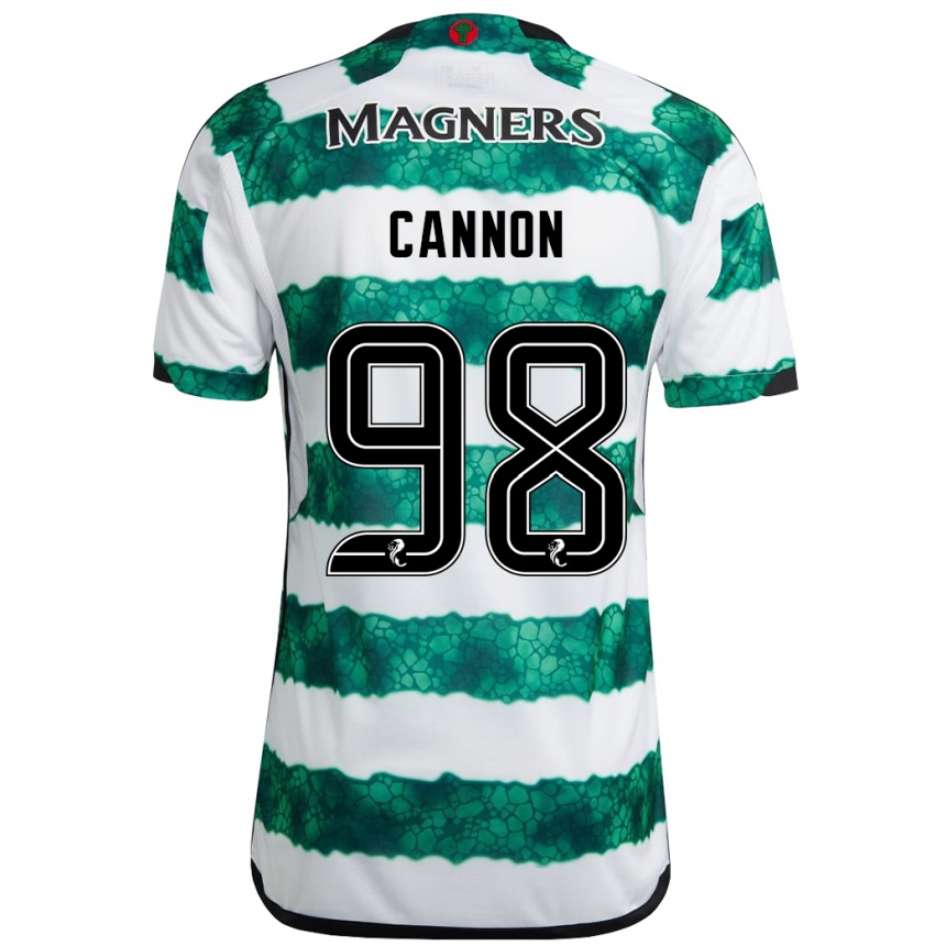 Men Football Aidan Cannon #98 Green Home Jersey 2023/24 T-Shirt