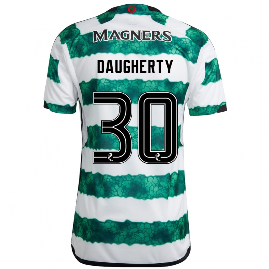 Men Football Kelsey Daugherty #30 Green Home Jersey 2023/24 T-Shirt