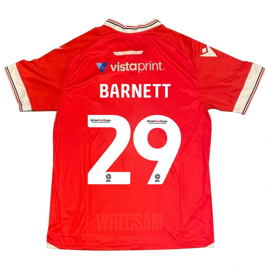 Men Football Ryan Barnett #29 Red Home Jersey 2023/24 T-Shirt