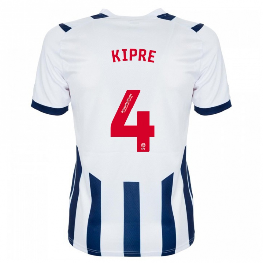 Men Football Cédric Kipré #4 White Home Jersey 2023/24 T-Shirt