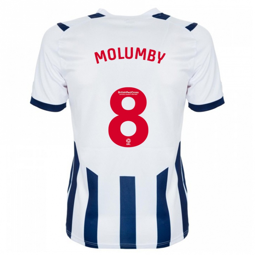 Men Football Jayson Molumby #8 White Home Jersey 2023/24 T-Shirt