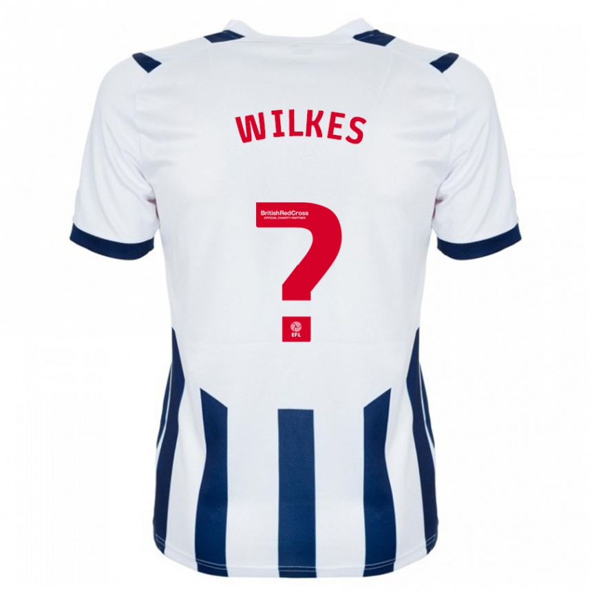 Men Football Liam Wilkes #0 White Home Jersey 2023/24 T-Shirt