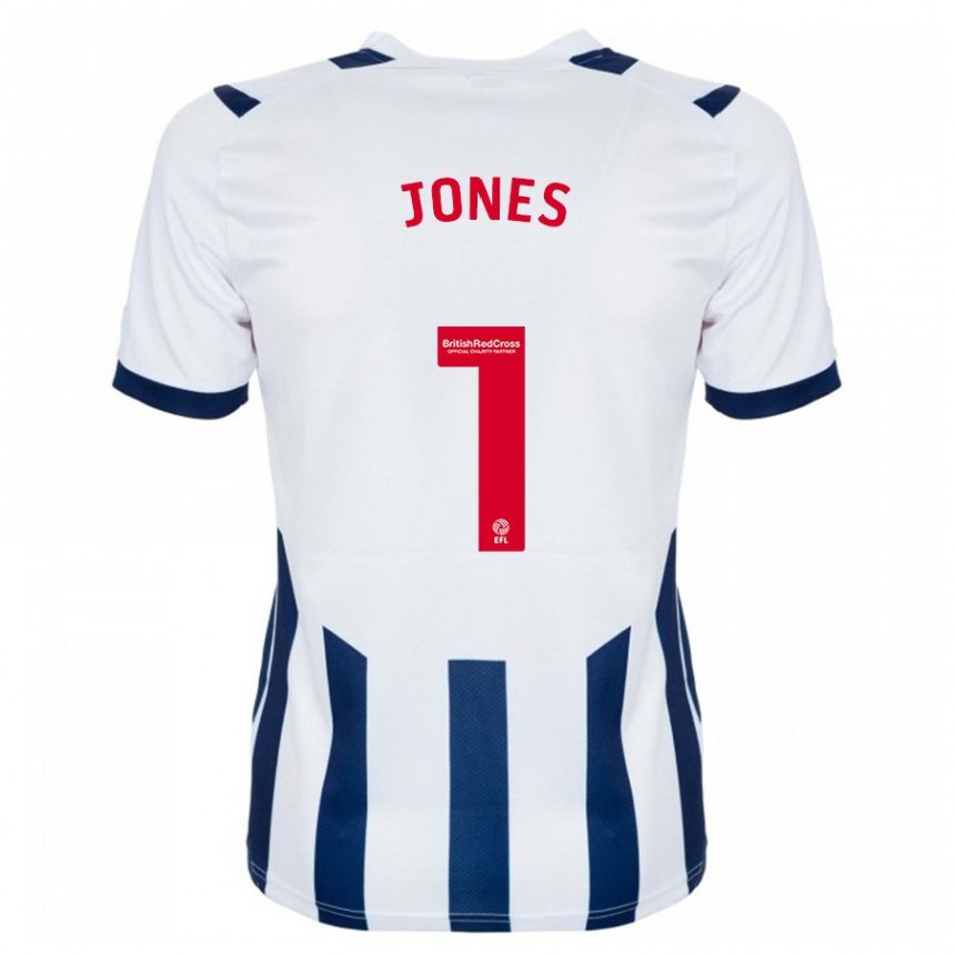 Men Football Lucy Jones #1 White Home Jersey 2023/24 T-Shirt