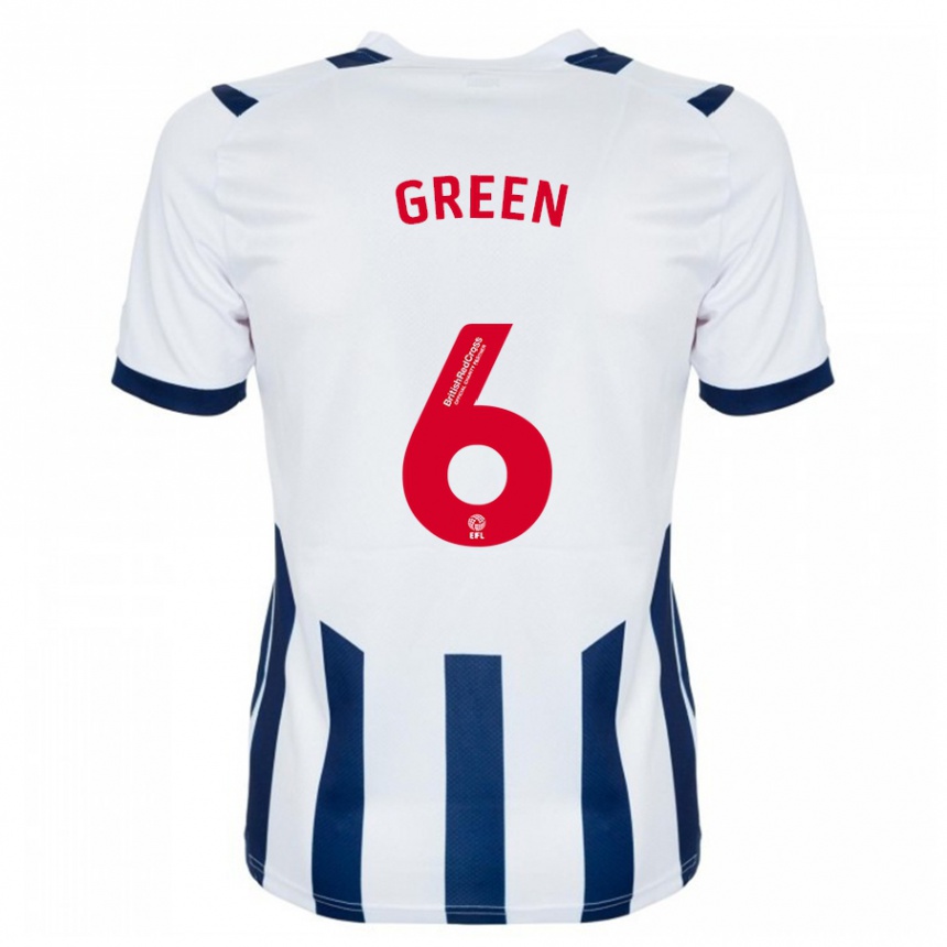 Men Football Isabel Green #6 White Home Jersey 2023/24 T-Shirt