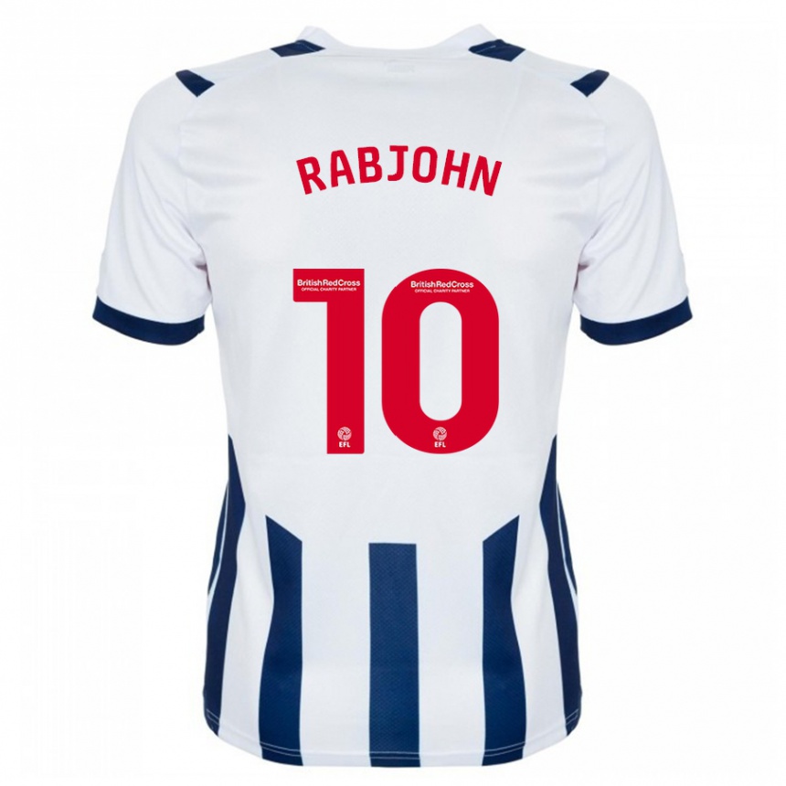 Men Football Olivia Rabjohn #10 White Home Jersey 2023/24 T-Shirt