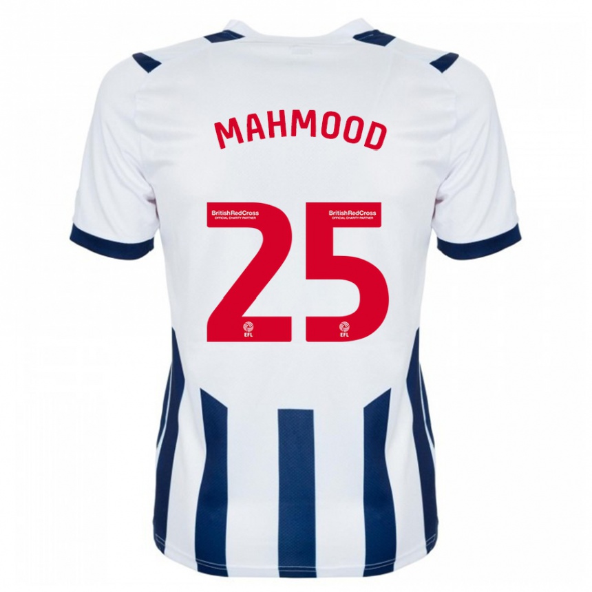 Men Football Mahmood #25 White Home Jersey 2023/24 T-Shirt