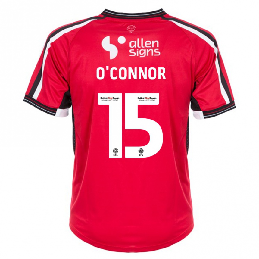 Men Football Paudie O'connor #15 Red Home Jersey 2023/24 T-Shirt