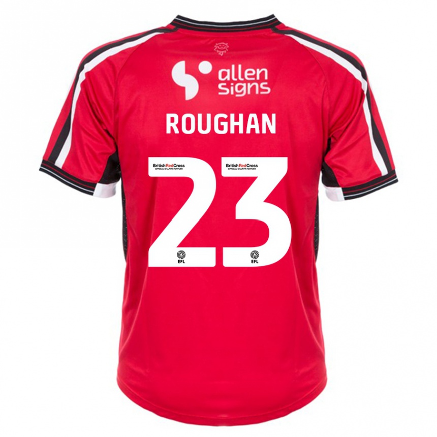 Men Football Sean Roughan #23 Red Home Jersey 2023/24 T-Shirt