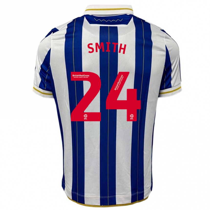 Men Football Michael Smith #24 Blue White Home Jersey 2023/24 T-Shirt