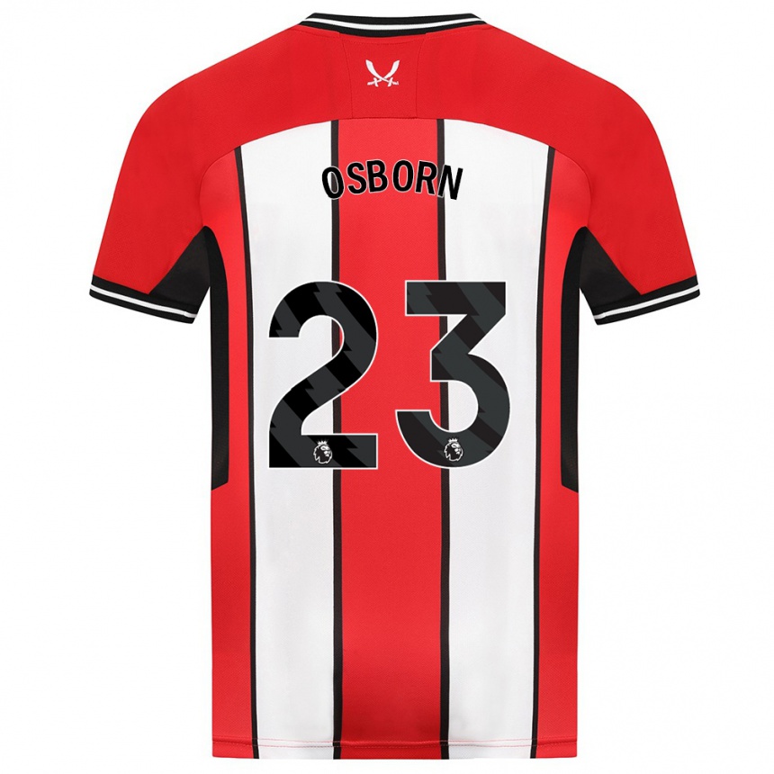 Men Football Ben Osborn #23 Red Home Jersey 2023/24 T-Shirt