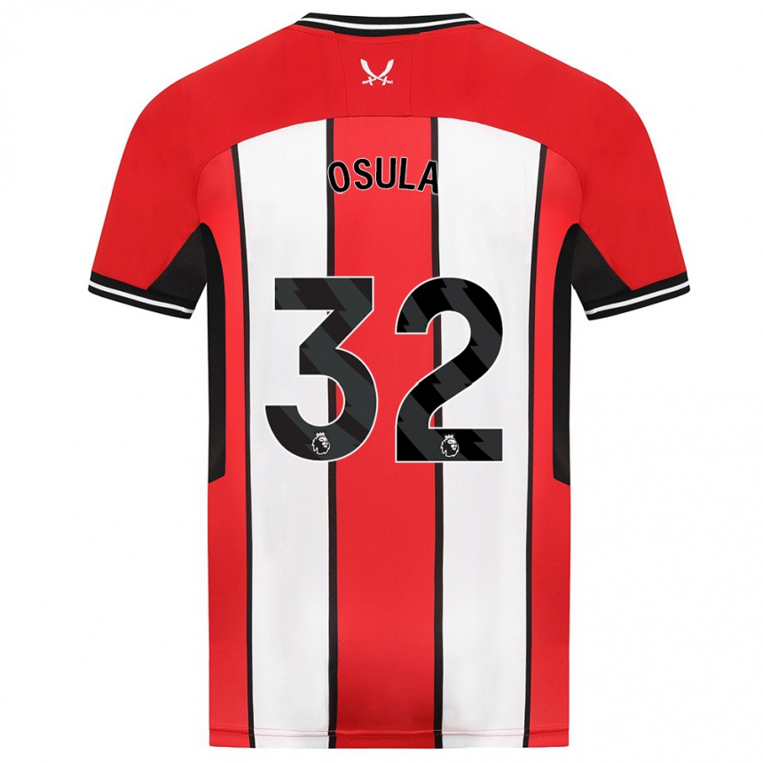 Men Football William Osula #32 Red Home Jersey 2023/24 T-Shirt