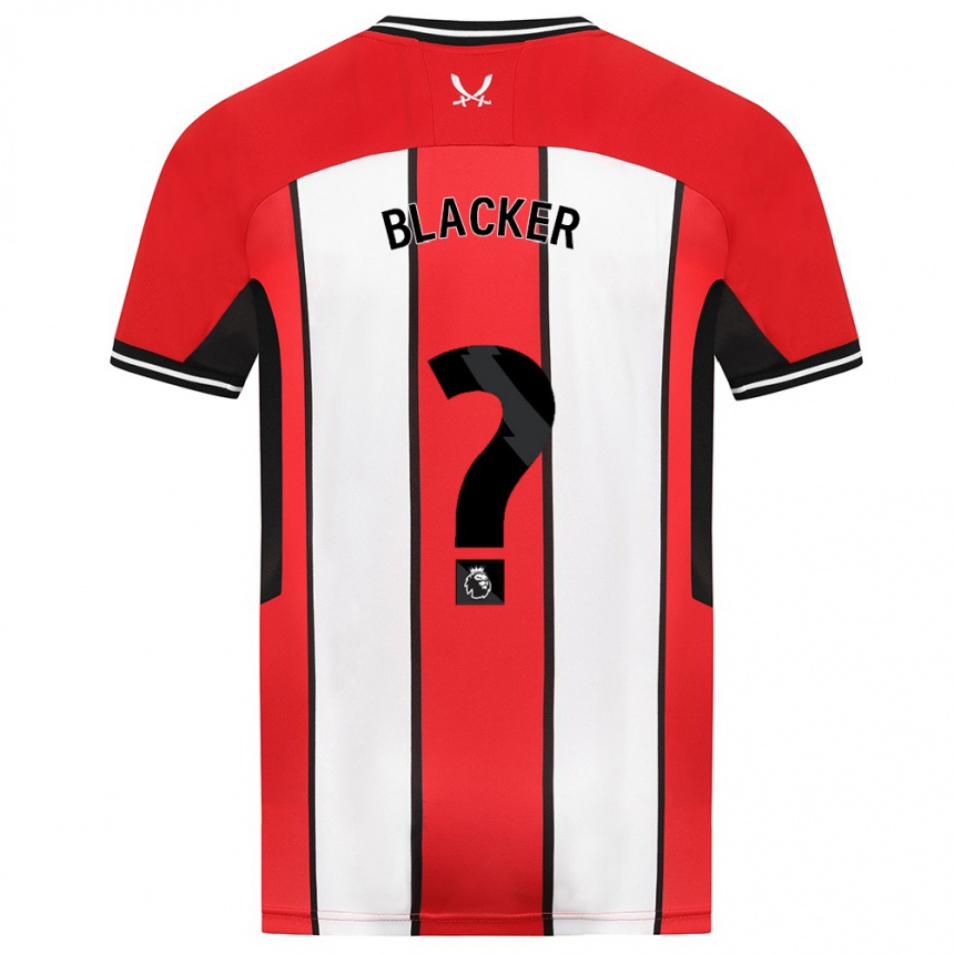 Men Football Billy Blacker #0 Red Home Jersey 2023/24 T-Shirt