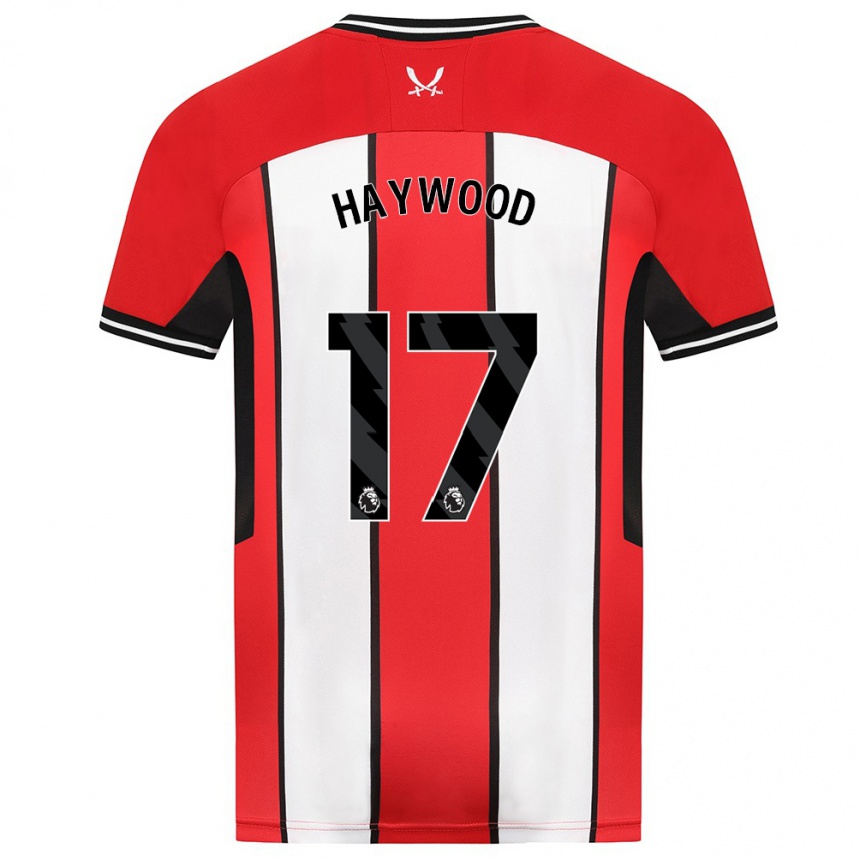 Men Football Sophie Haywood #17 Red Home Jersey 2023/24 T-Shirt