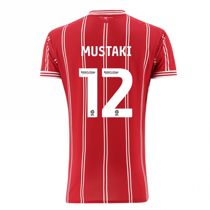 Men Football Chloe Mustaki #12 Red Home Jersey 2023/24 T-Shirt