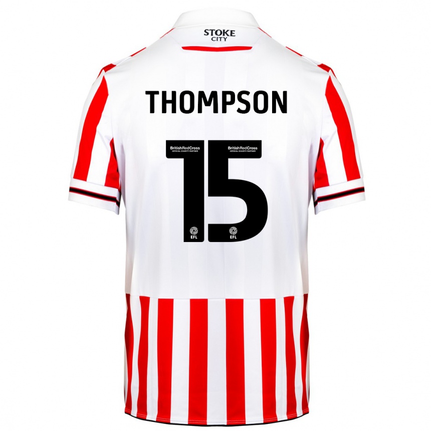 Men Football Jordan Thompson #15 Red White Home Jersey 2023/24 T-Shirt