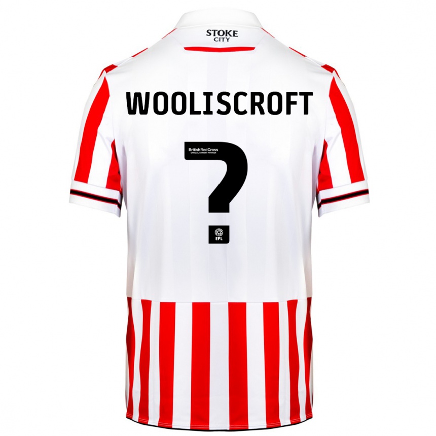 Men Football Morgan Wooliscroft #0 Red White Home Jersey 2023/24 T-Shirt