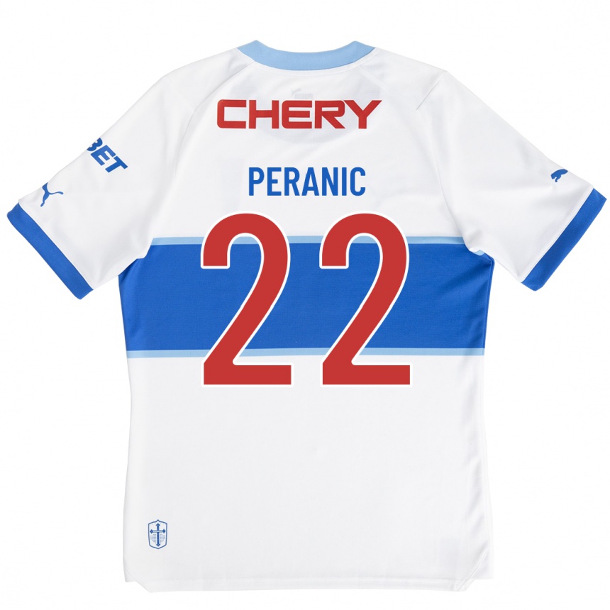 Men Football Nicolás Peranic #22 White Home Jersey 2023/24 T-Shirt