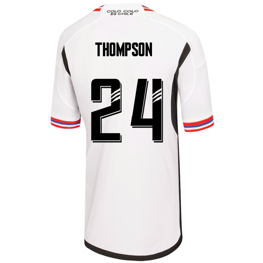 Men Football Jordhy Thompson #24 White Home Jersey 2023/24 T-Shirt