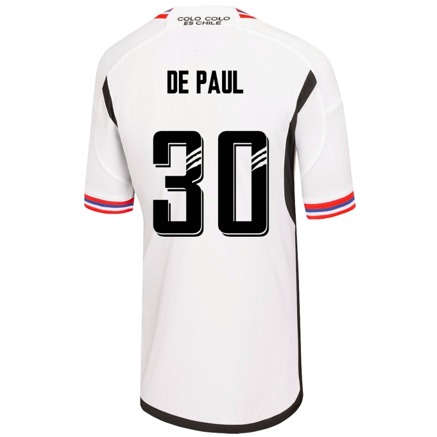 Men Football Fernando De Paul #30 White Home Jersey 2023/24 T-Shirt