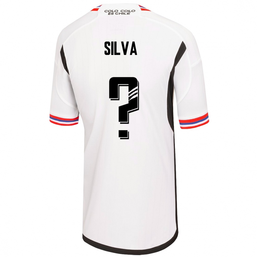 Men Football Bastián Silva #0 White Home Jersey 2023/24 T-Shirt