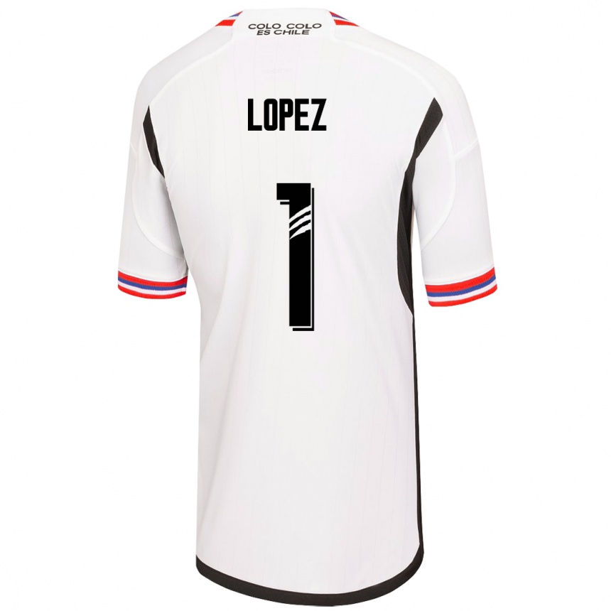 Men Football Yessenia López #1 White Home Jersey 2023/24 T-Shirt