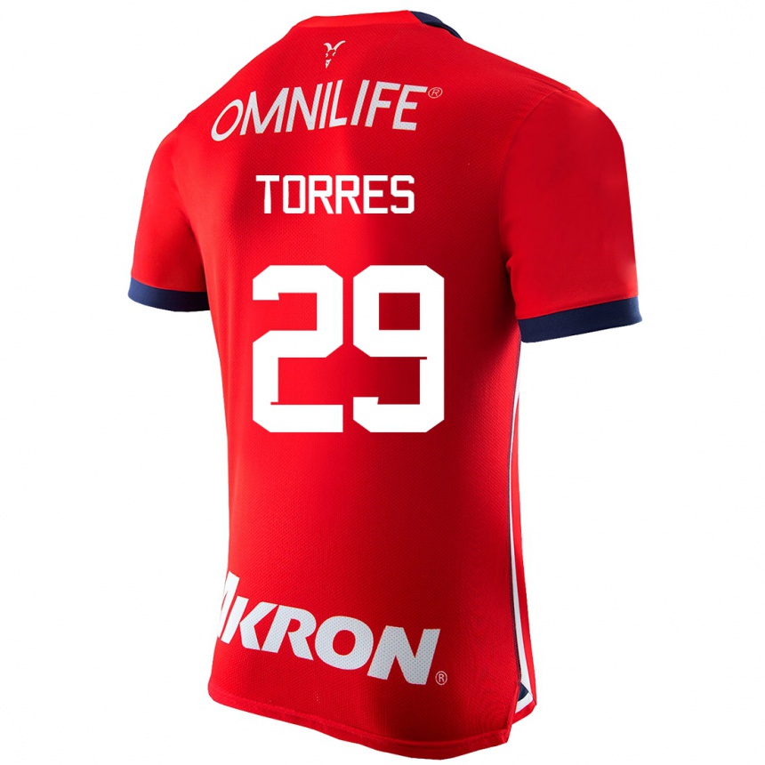 Men Football Alan Torres #29 Red Home Jersey 2023/24 T-Shirt