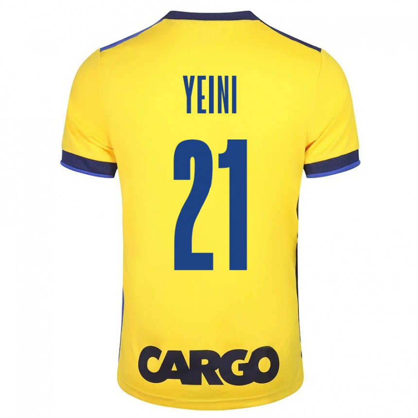 Men Football Sheran Yeini #21 Yellow Home Jersey 2023/24 T-Shirt