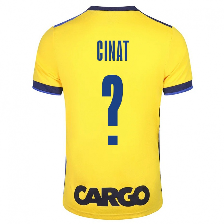 Men Football Eran Ginat #0 Yellow Home Jersey 2023/24 T-Shirt