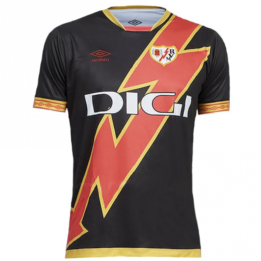 Men Football Mónica Braojos Pérez #22 Black Away Jersey 2023/24 T-Shirt