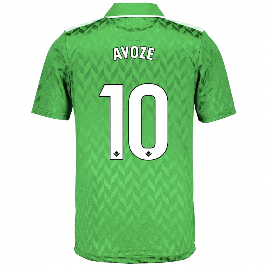 Men Football Ayoze Pérez #10 Green Away Jersey 2023/24 T-Shirt