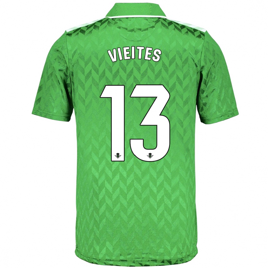 Men Football Fran Vieites #13 Green Away Jersey 2023/24 T-Shirt