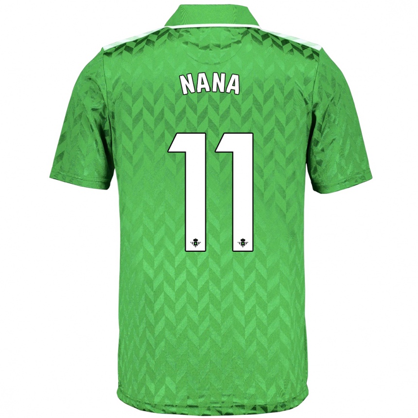 Men Football Nuria Ligero Fernández #11 Green Away Jersey 2023/24 T-Shirt