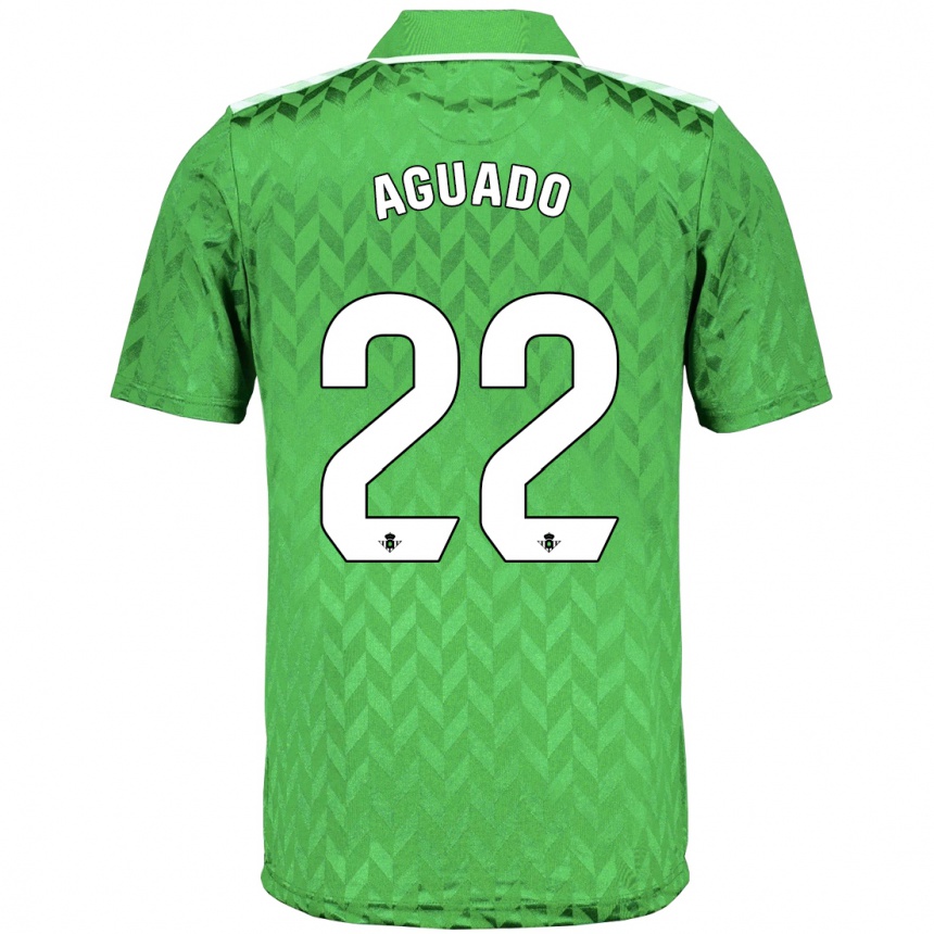 Men Football Julia Aguado Fernández #22 Green Away Jersey 2023/24 T-Shirt