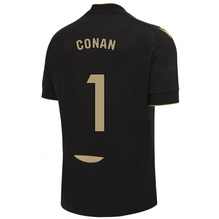 Men Football Conan Ledesma #1 Black Away Jersey 2023/24 T-Shirt
