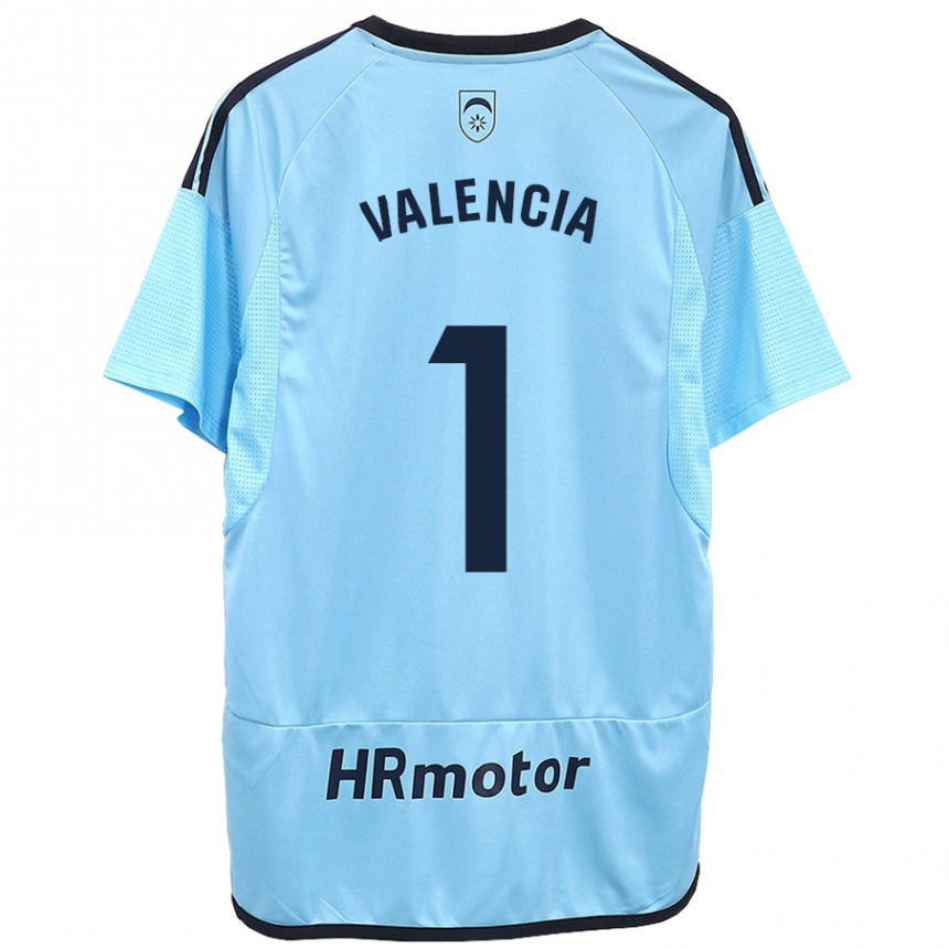 Men Football Pablo Valencia #1 Blue Away Jersey 2023/24 T-Shirt