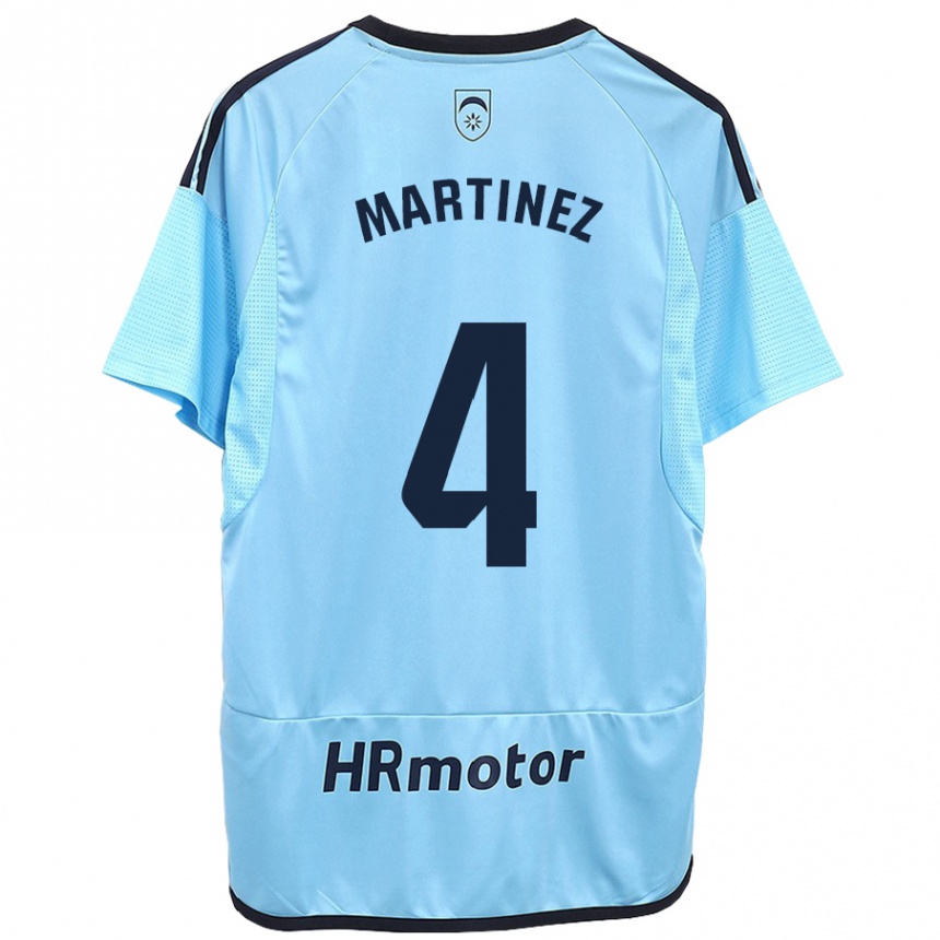 Men Football Vera Martínez Viota #4 Blue Away Jersey 2023/24 T-Shirt