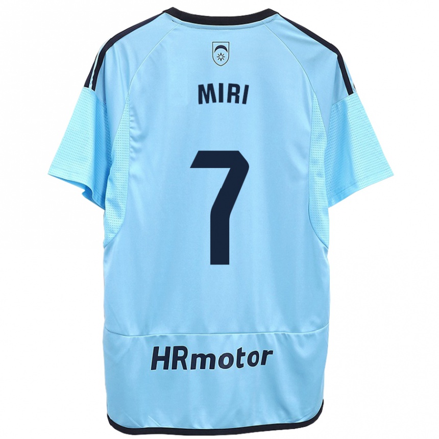 Men Football Miriam Rivas Pinto #7 Blue Away Jersey 2023/24 T-Shirt