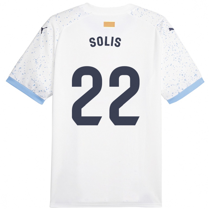 Men Football Jhon Solís #22 White Away Jersey 2023/24 T-Shirt