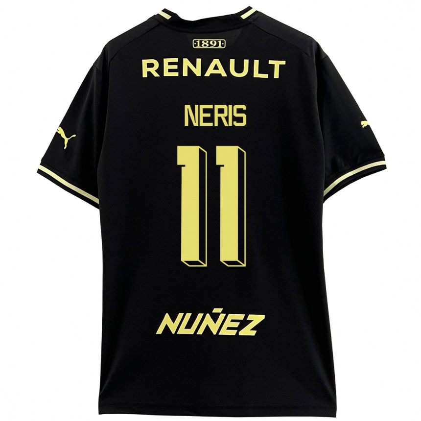 Men Football José Neris #11 Black Away Jersey 2023/24 T-Shirt