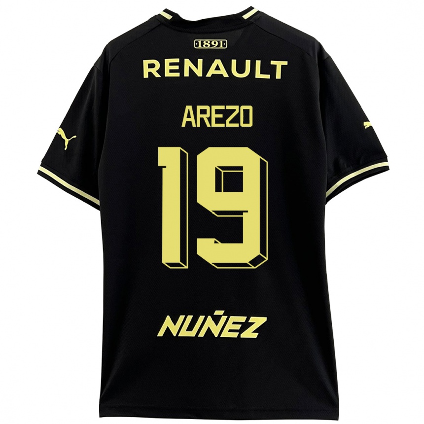 Men Football Matías Arezo #19 Black Away Jersey 2023/24 T-Shirt