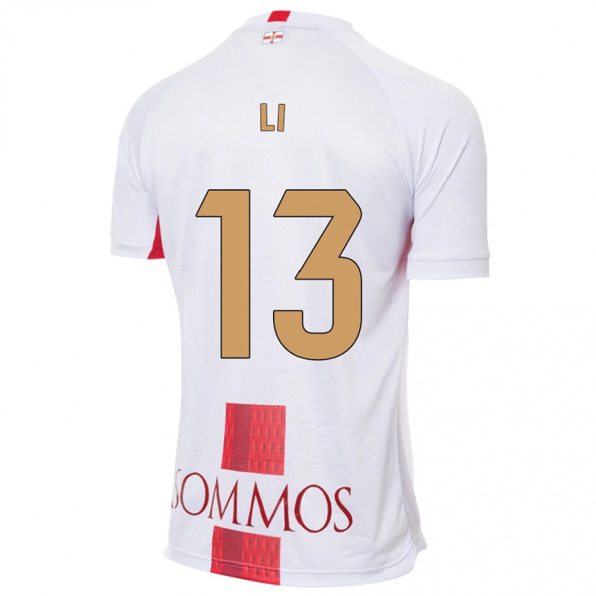 Men Football Changyi Li #13 White Away Jersey 2023/24 T-Shirt