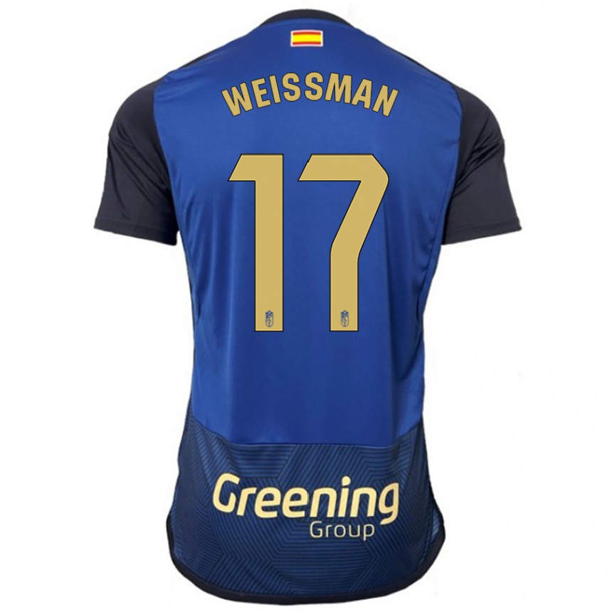 Men Football Shon Weissman #17 Navy Away Jersey 2023/24 T-Shirt