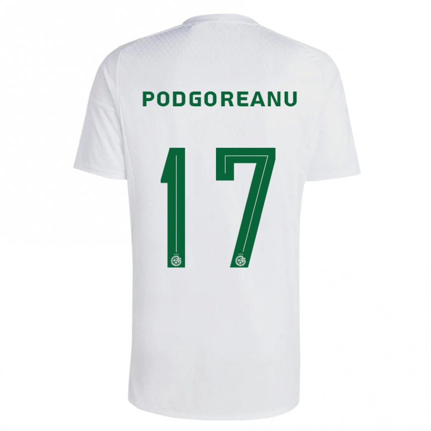 Men Football Suf Podgoreanu #17 Green Blue Away Jersey 2023/24 T-Shirt