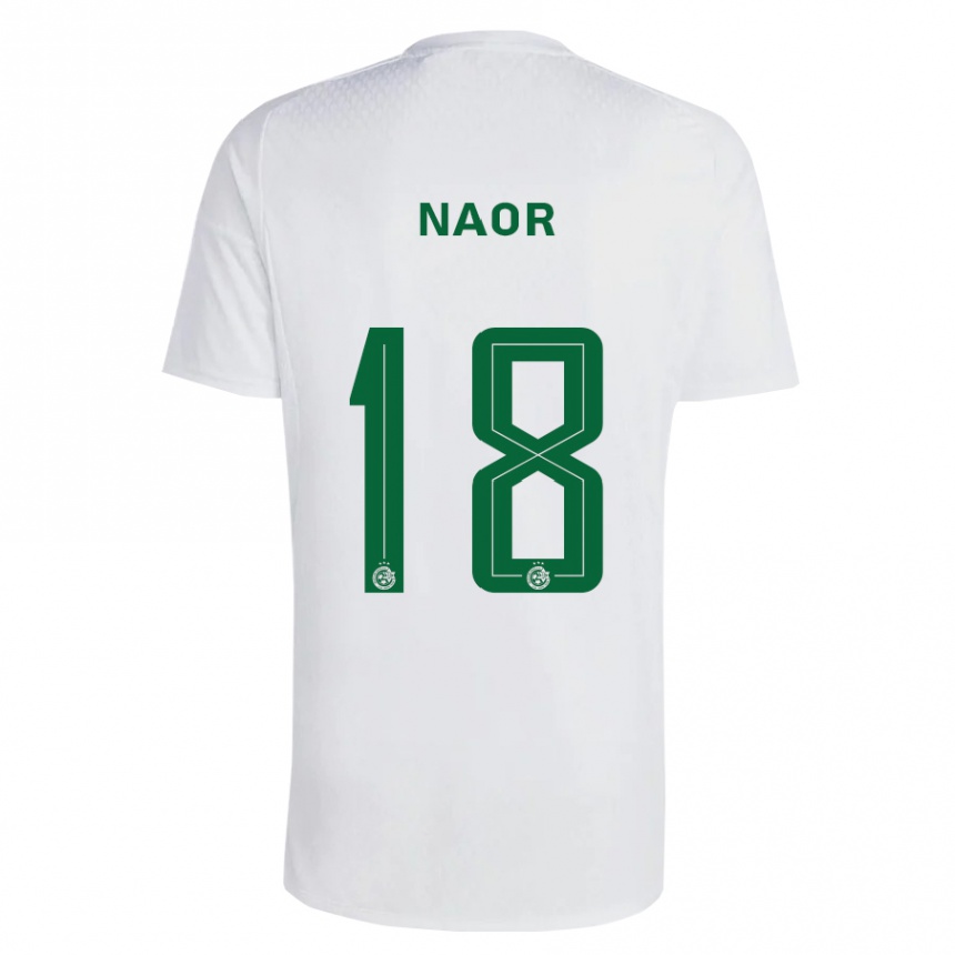 Men Football Goni Naor #18 Green Blue Away Jersey 2023/24 T-Shirt